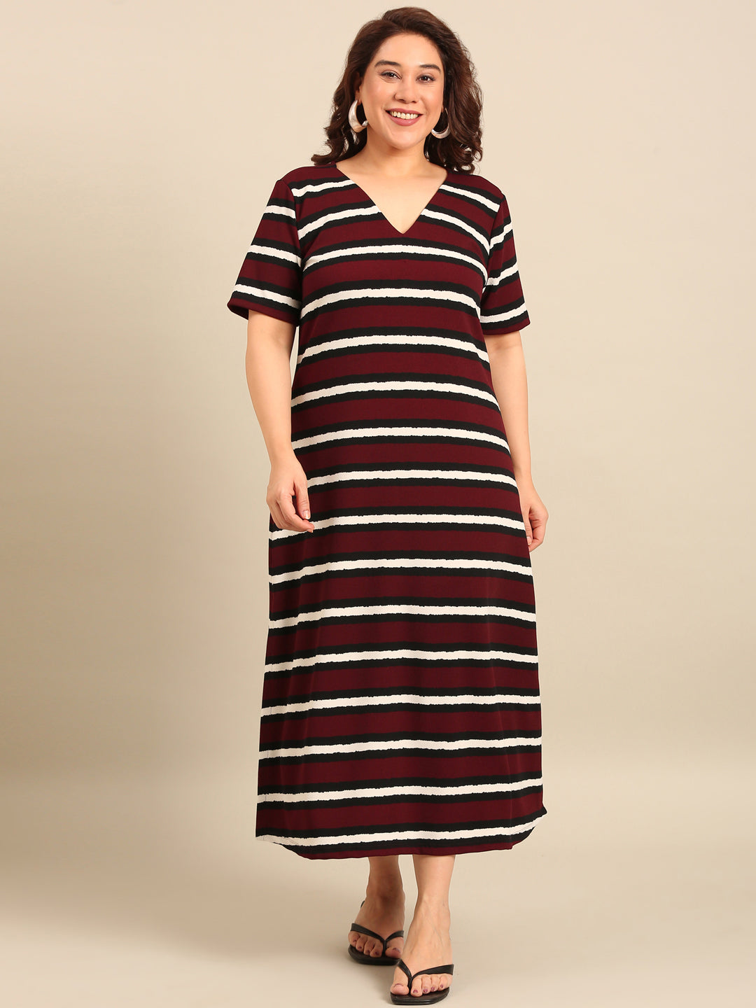 Classic Stripes Striped Maxi Dress