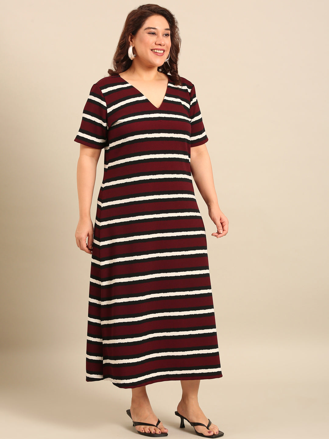 Classic Stripes Striped Maxi Dress