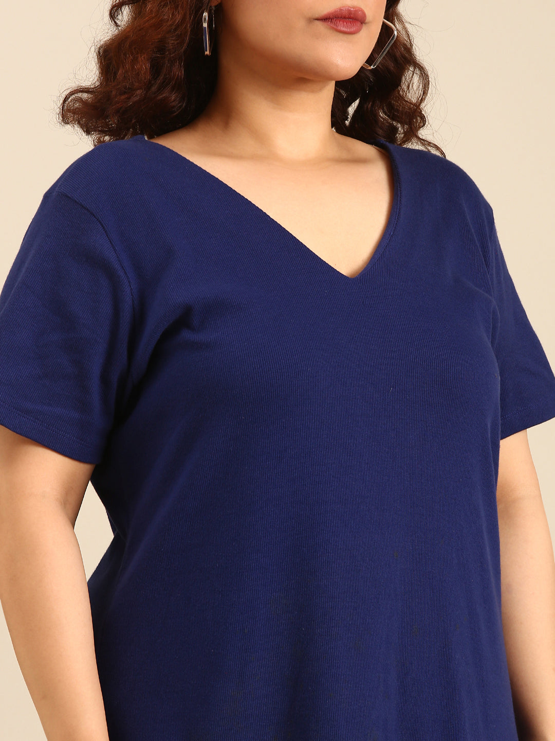 Cobalt Cotton Rib Maxi Dress