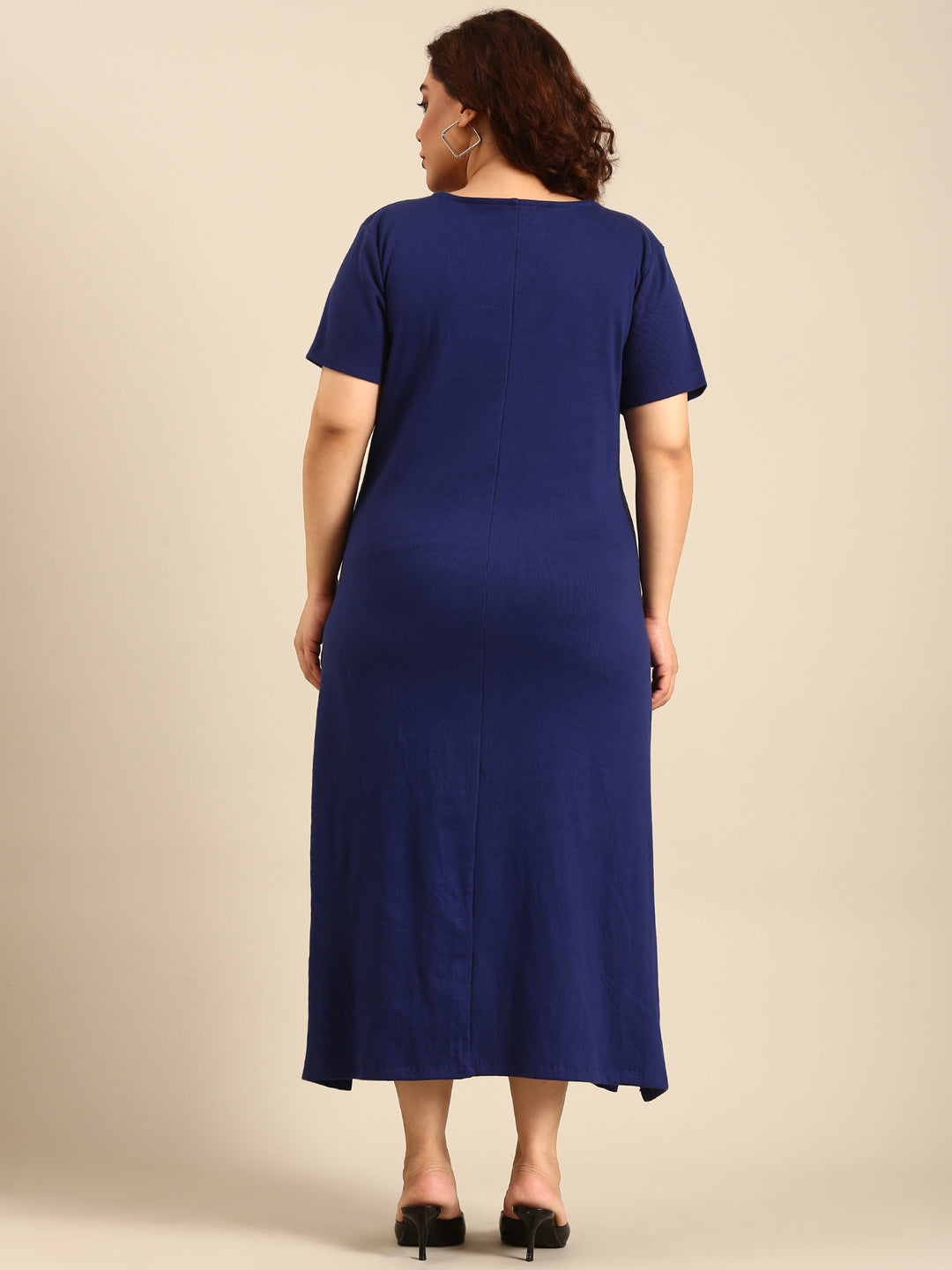 Cobalt Cotton Rib Maxi Dress
