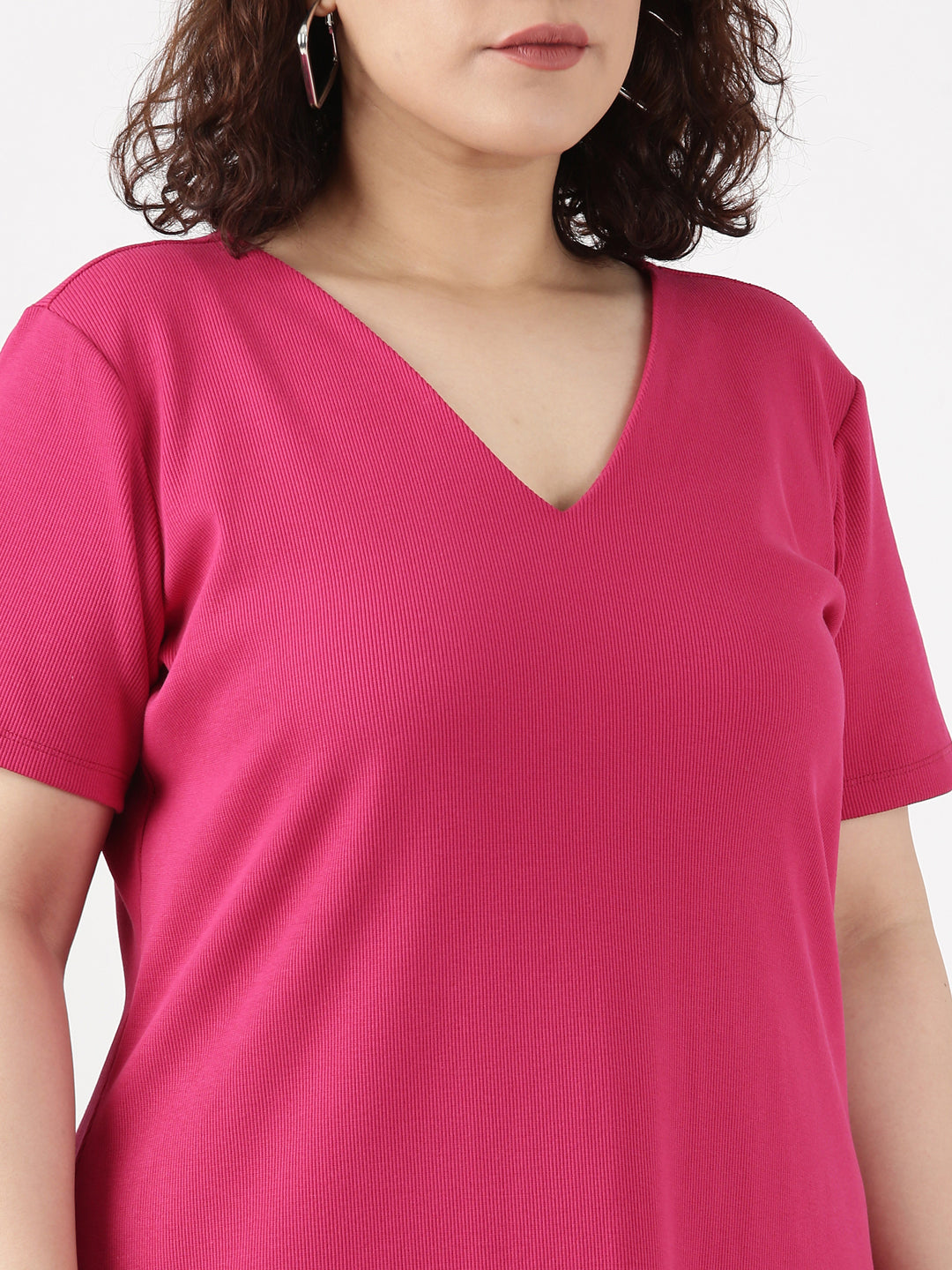 Hot Pink A-line Dress