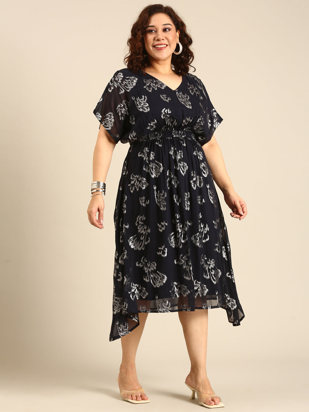 Navy Smocking Dress