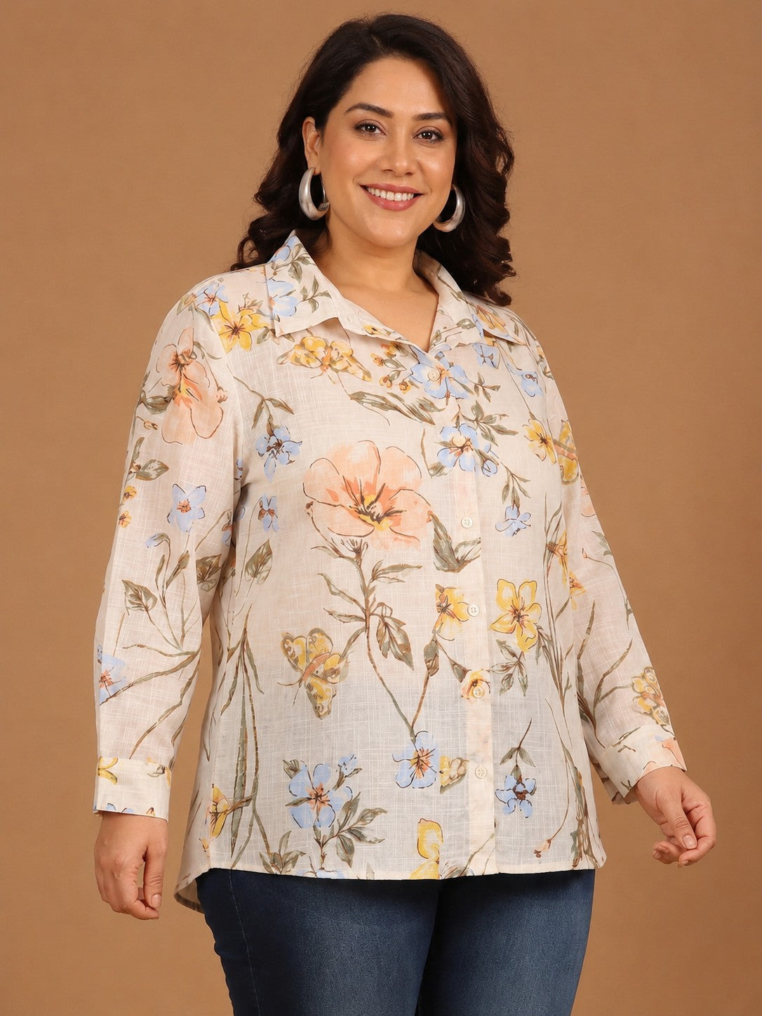 Floral Button-Down Shirt
