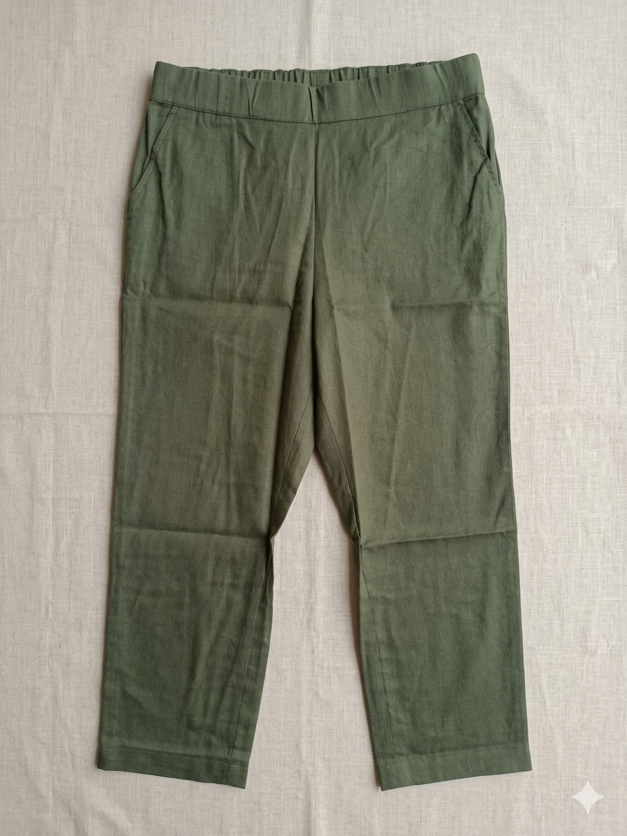Green Cotton Pants