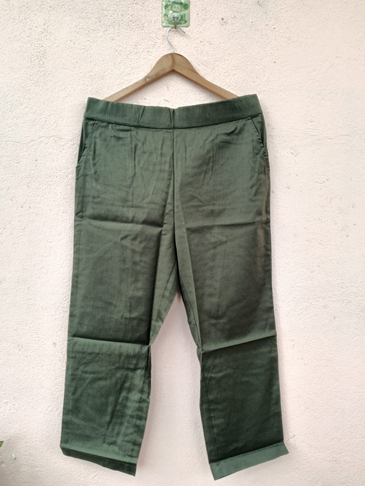 Green Cotton Pants