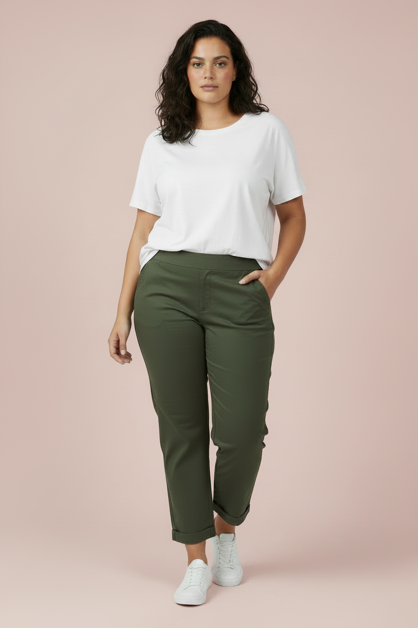 Green Cotton Pants