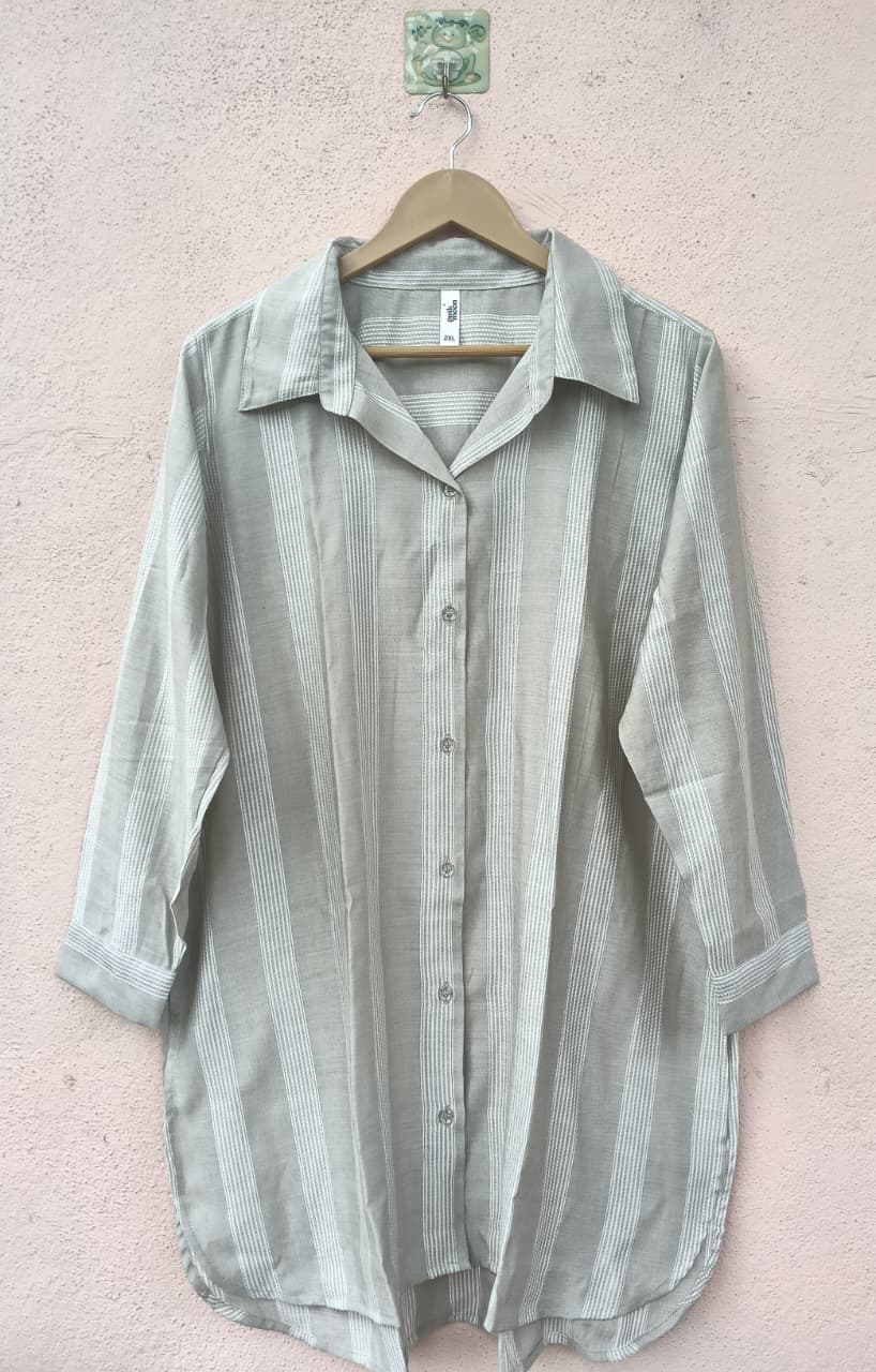 Grey Striped Shirt