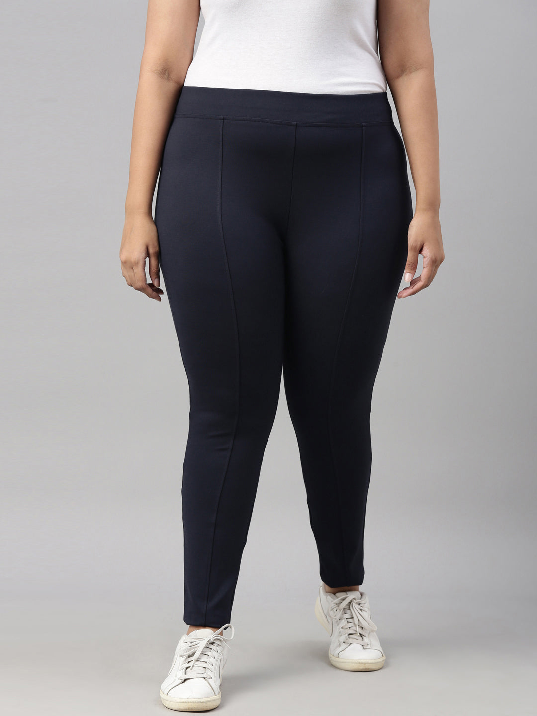 HIGH STRETCH FORMAL PANTS NAVY