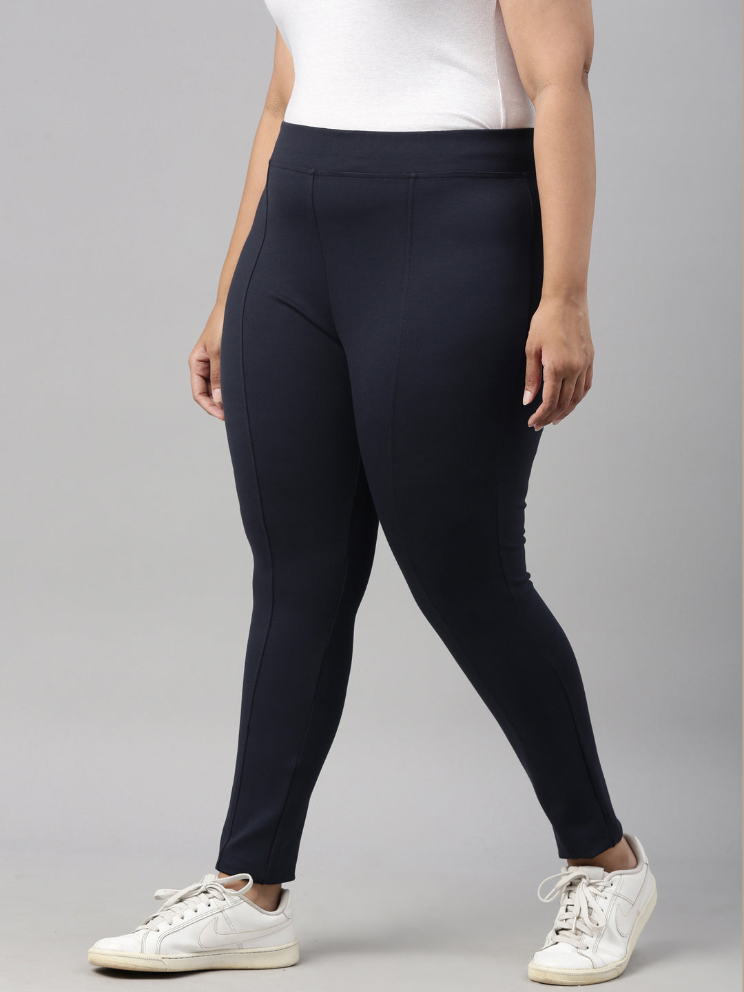 HIGH STRETCH FORMAL PANTS NAVY