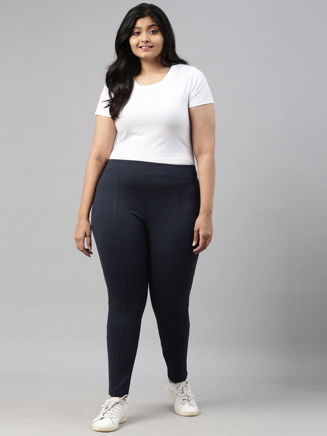 HIGH STRETCH FORMAL PANTS NAVY