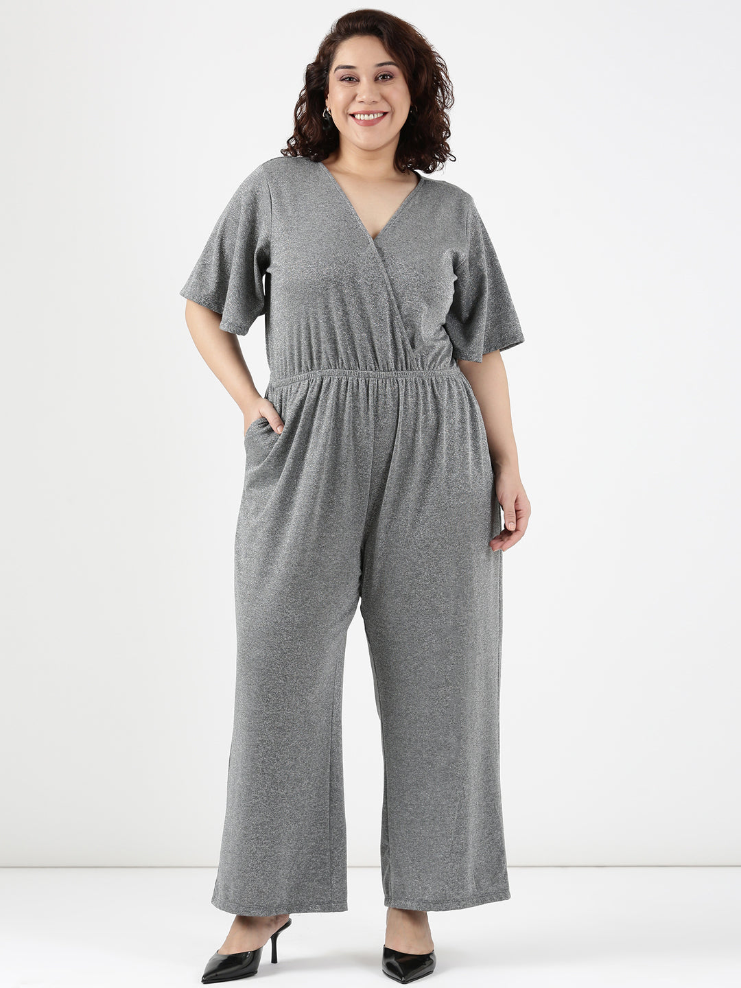 Glimmer Grey Jumpsuit
