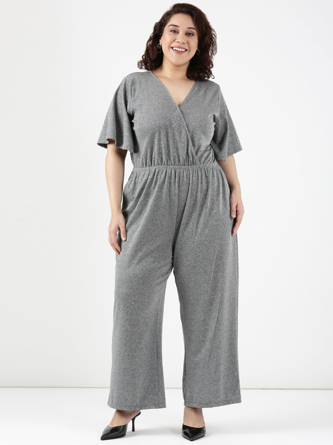 Glimmer Grey Jumpsuit