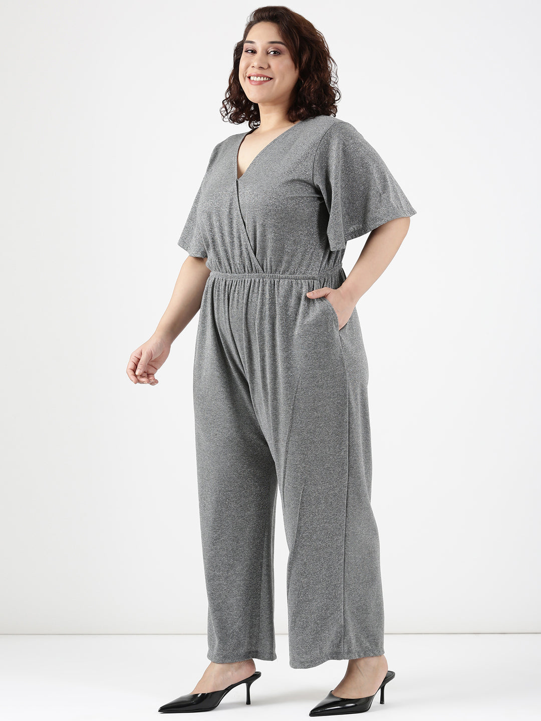 Glimmer Grey Jumpsuit