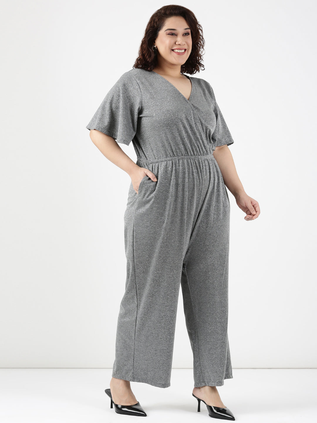 Glimmer Grey Jumpsuit