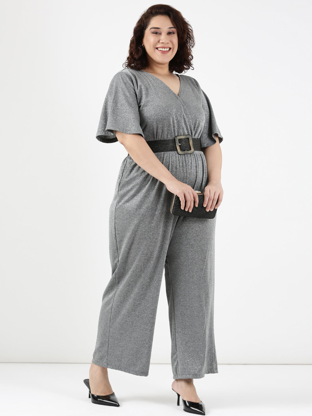 Glimmer Grey Jumpsuit