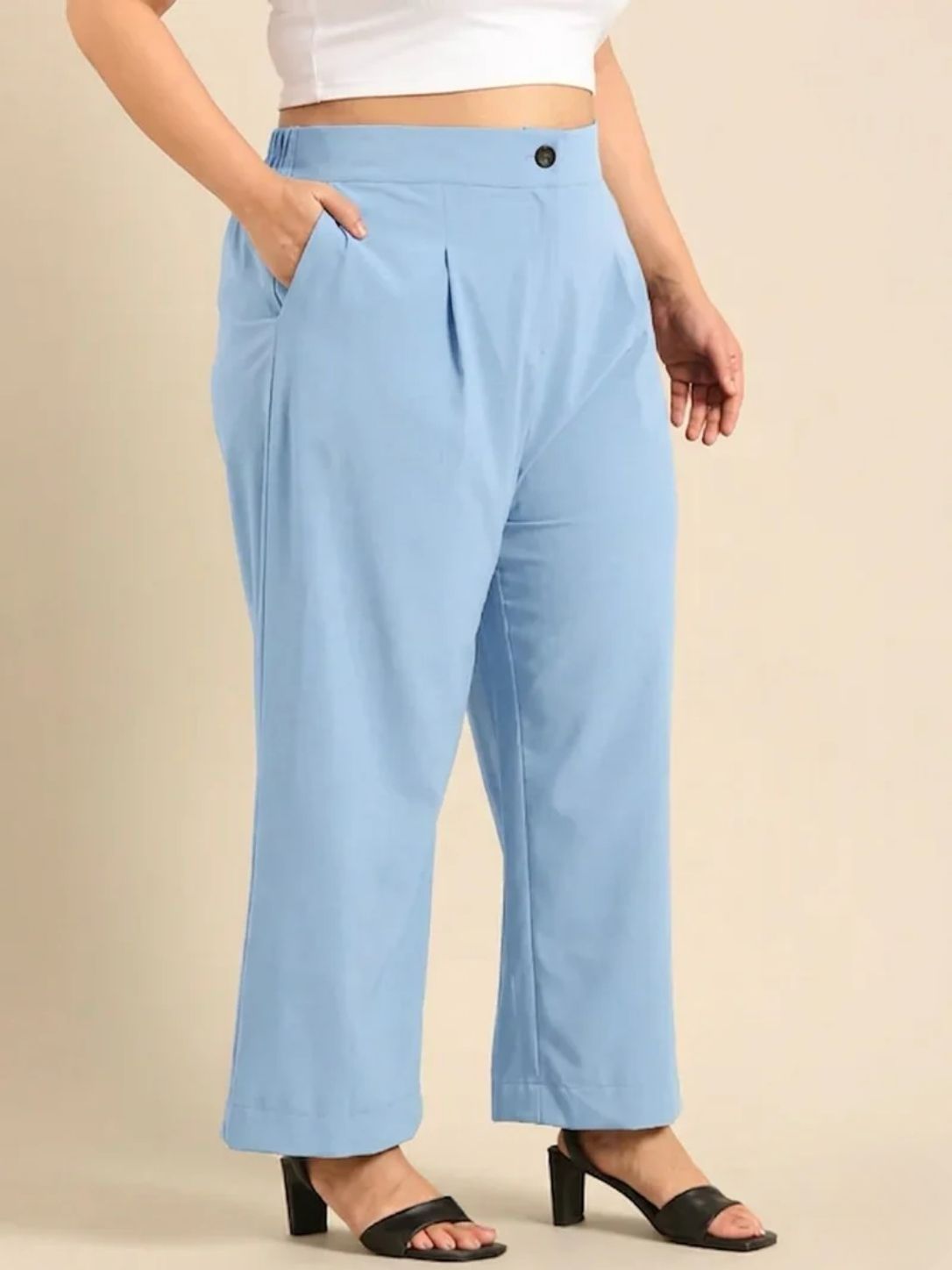 Light Blue Korean Pants
