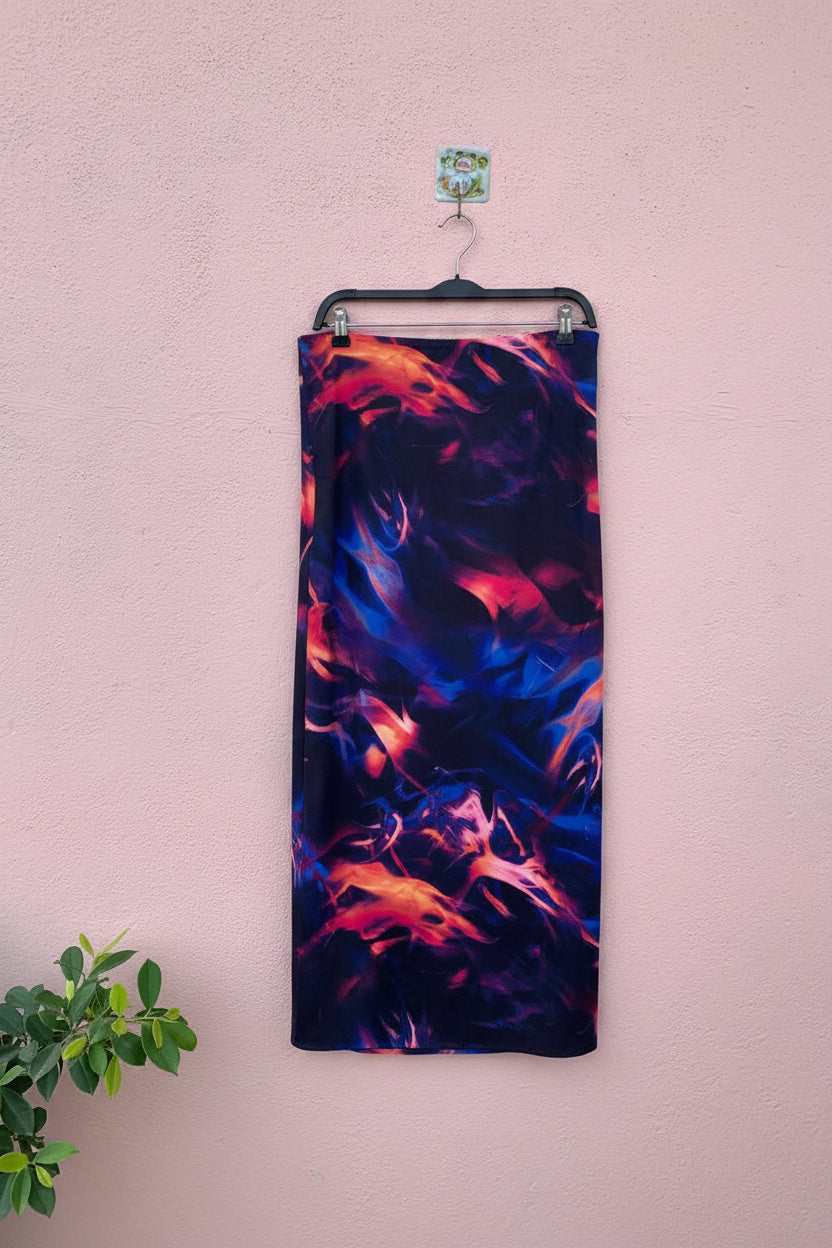 Multi-Color Ruched Skirt