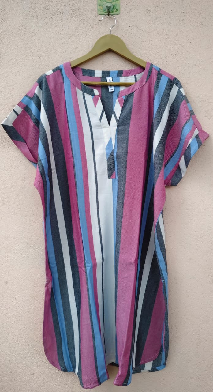 Multi Stripe Straight Fit Dress