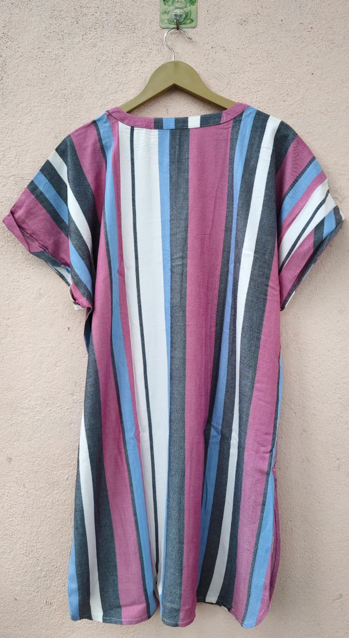 Multi Stripe Straight Fit Dress