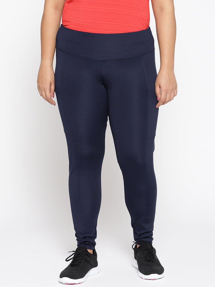 NAVY TRACKS WITH SIDE POCKETS