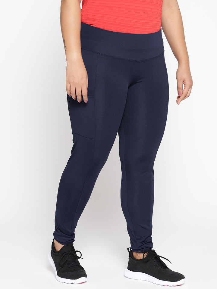 NAVY TRACKS WITH SIDE POCKETS