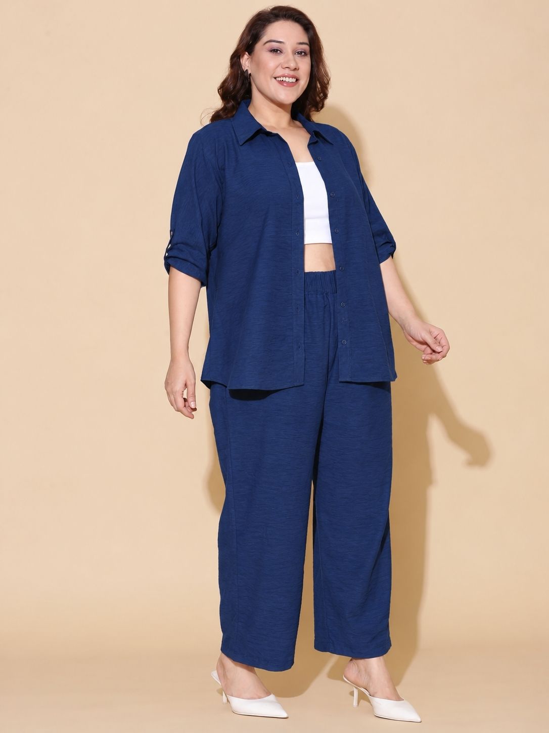 Navy Blue Relaxed Co-Ord Set