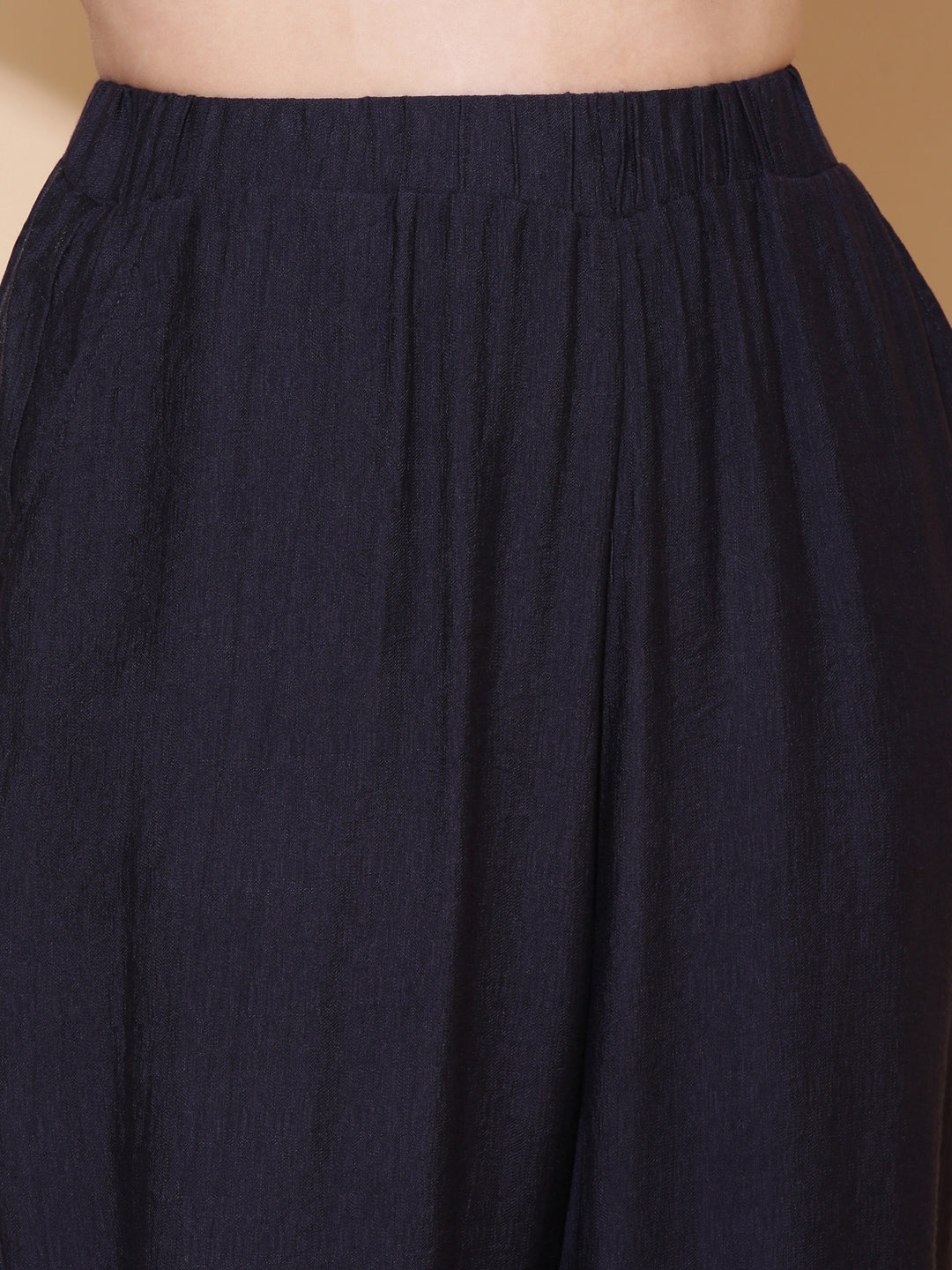 Navy Flared Palazzo