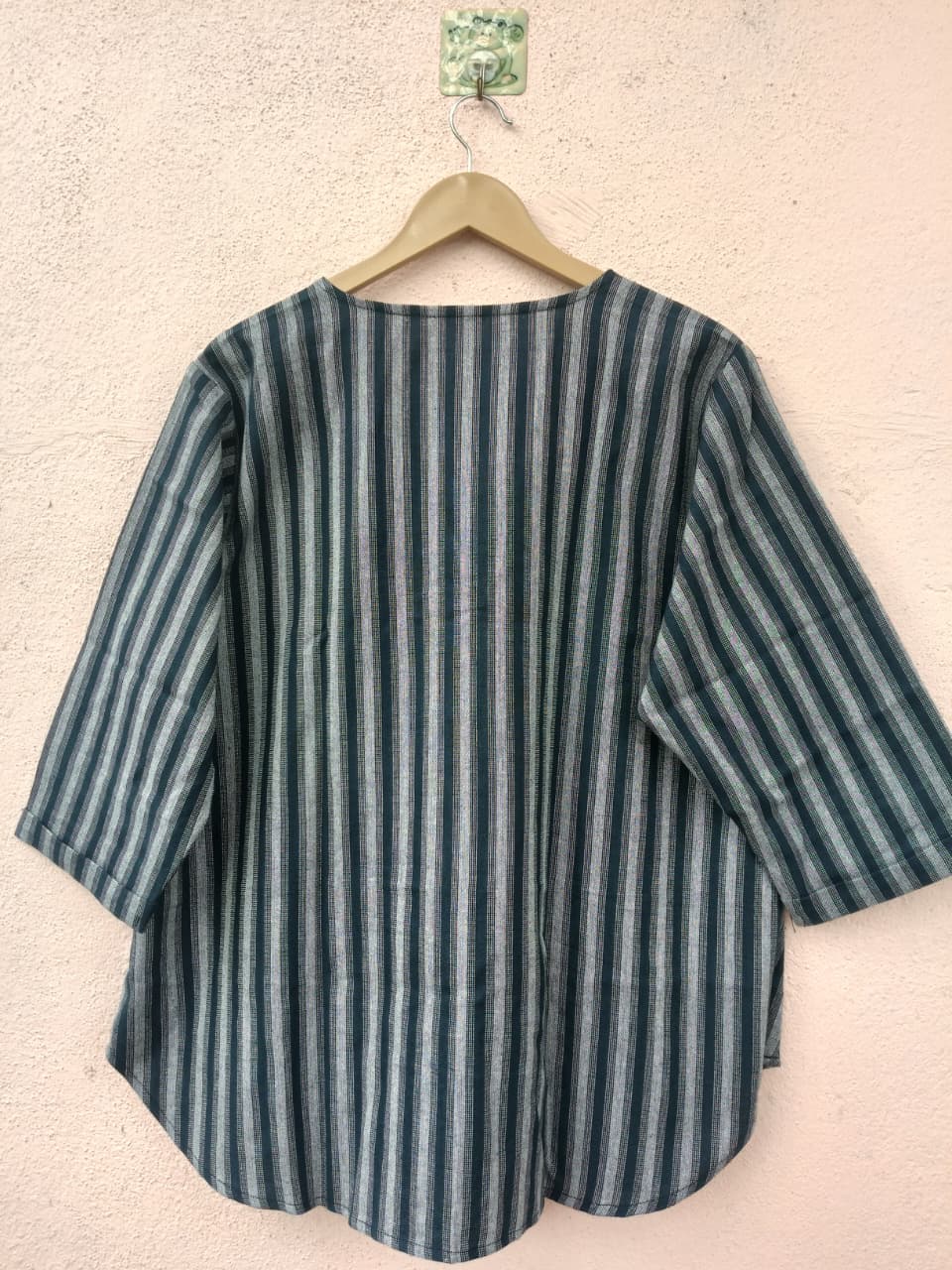 Navy Striped Top