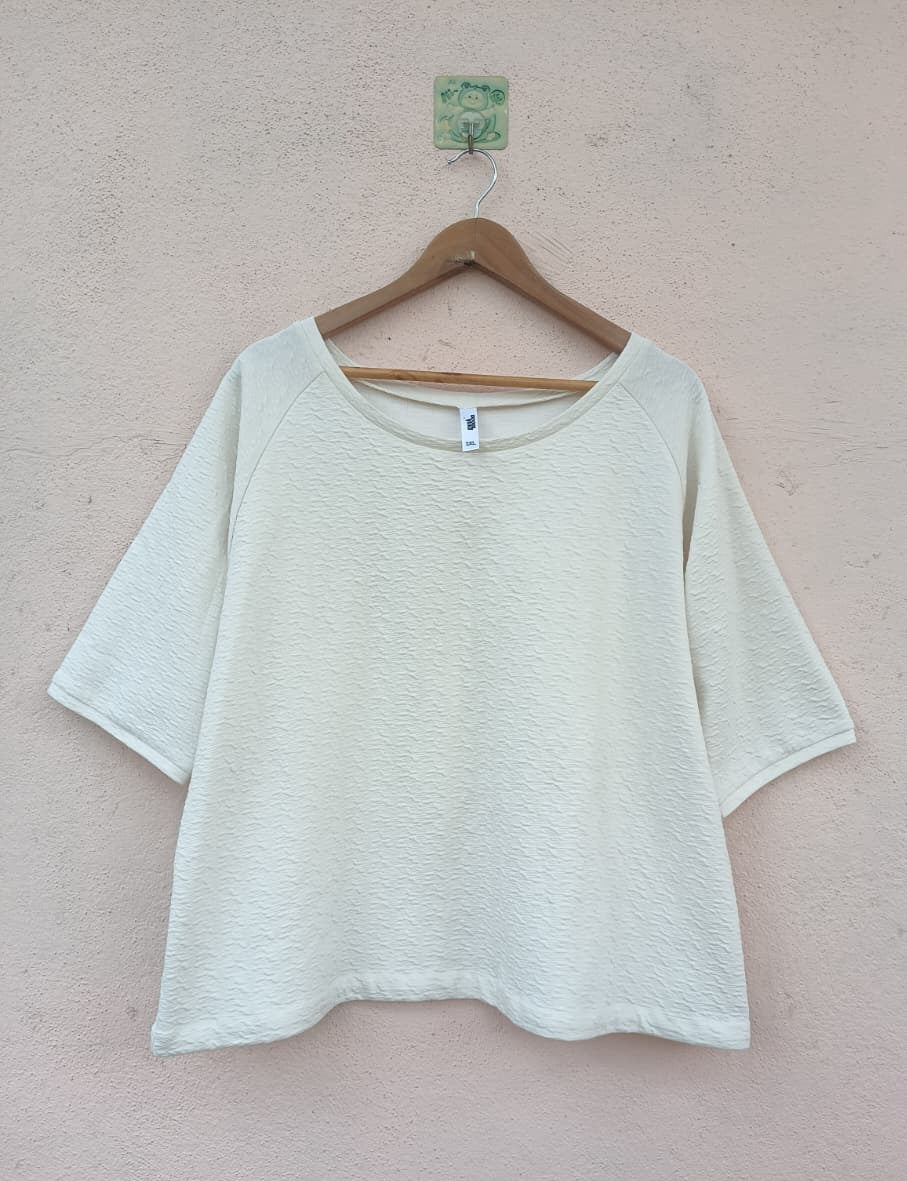 Off-White Wave-Textured T-Shirt