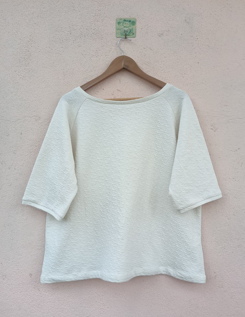 Off-White Wave-Textured T-Shirt