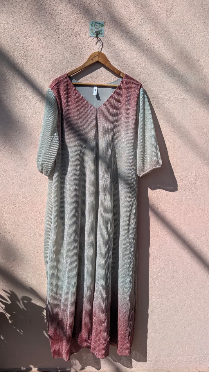 Ombre A-Line Maxi Dress