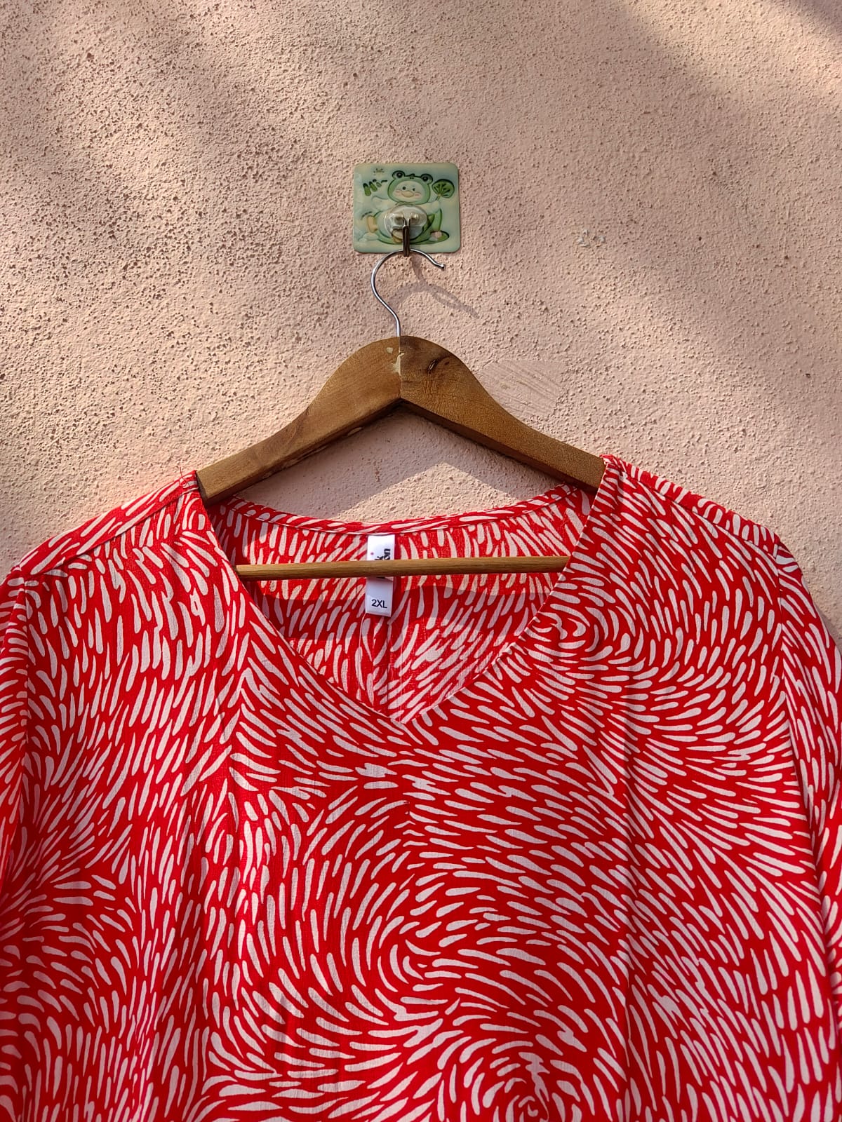 Orange Printed Dress1