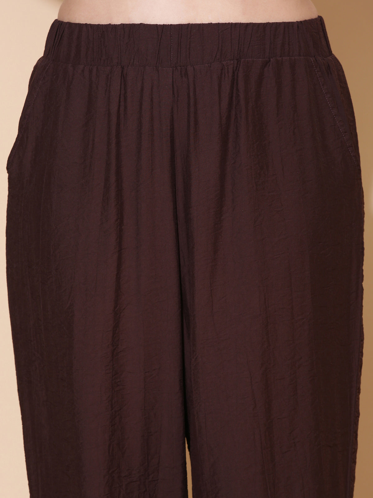 Brown Flared Palazzo