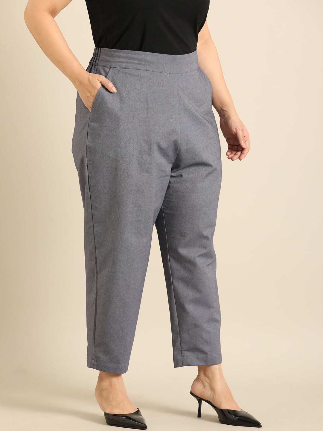 Oxford Cotton Formal Trousers