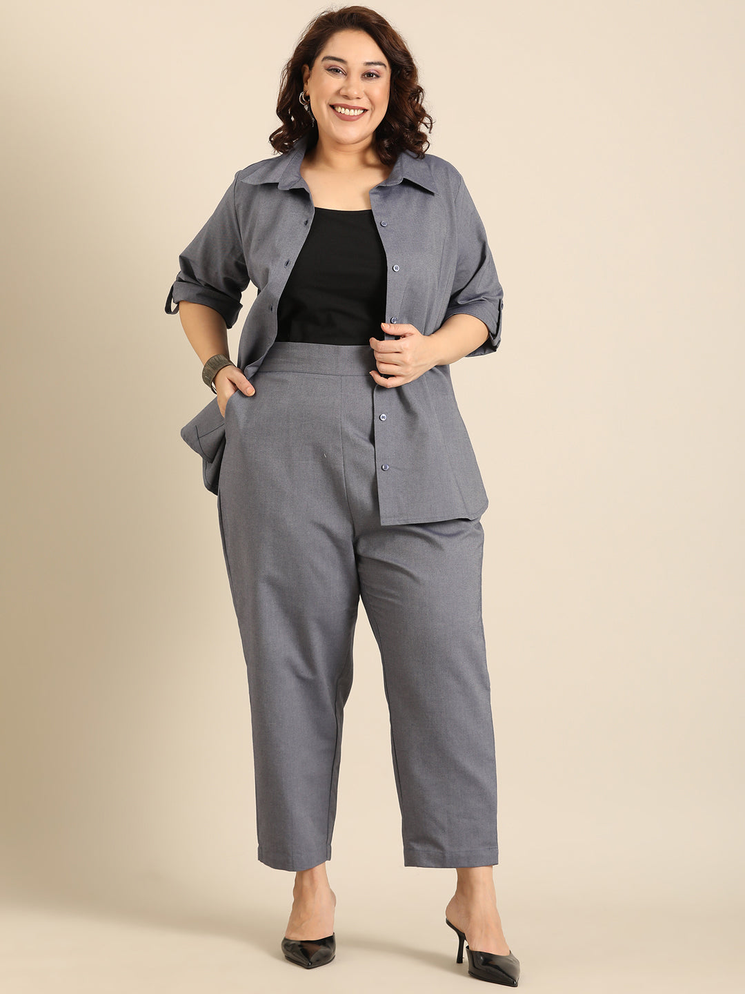 Oxford Cotton Formal Trousers