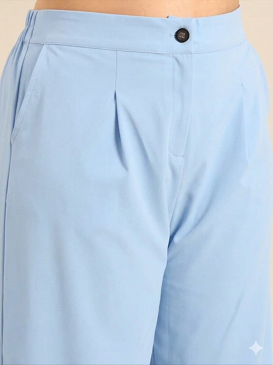 Light Blue Korean Pants