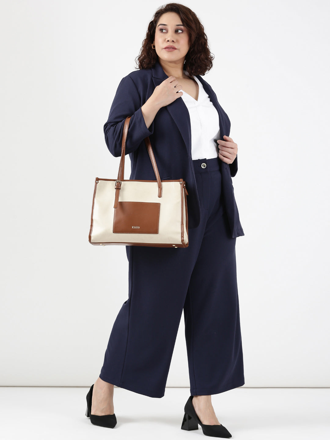 Plus Size Formal Blazer and Pant Co-ord Set (2 Piece)