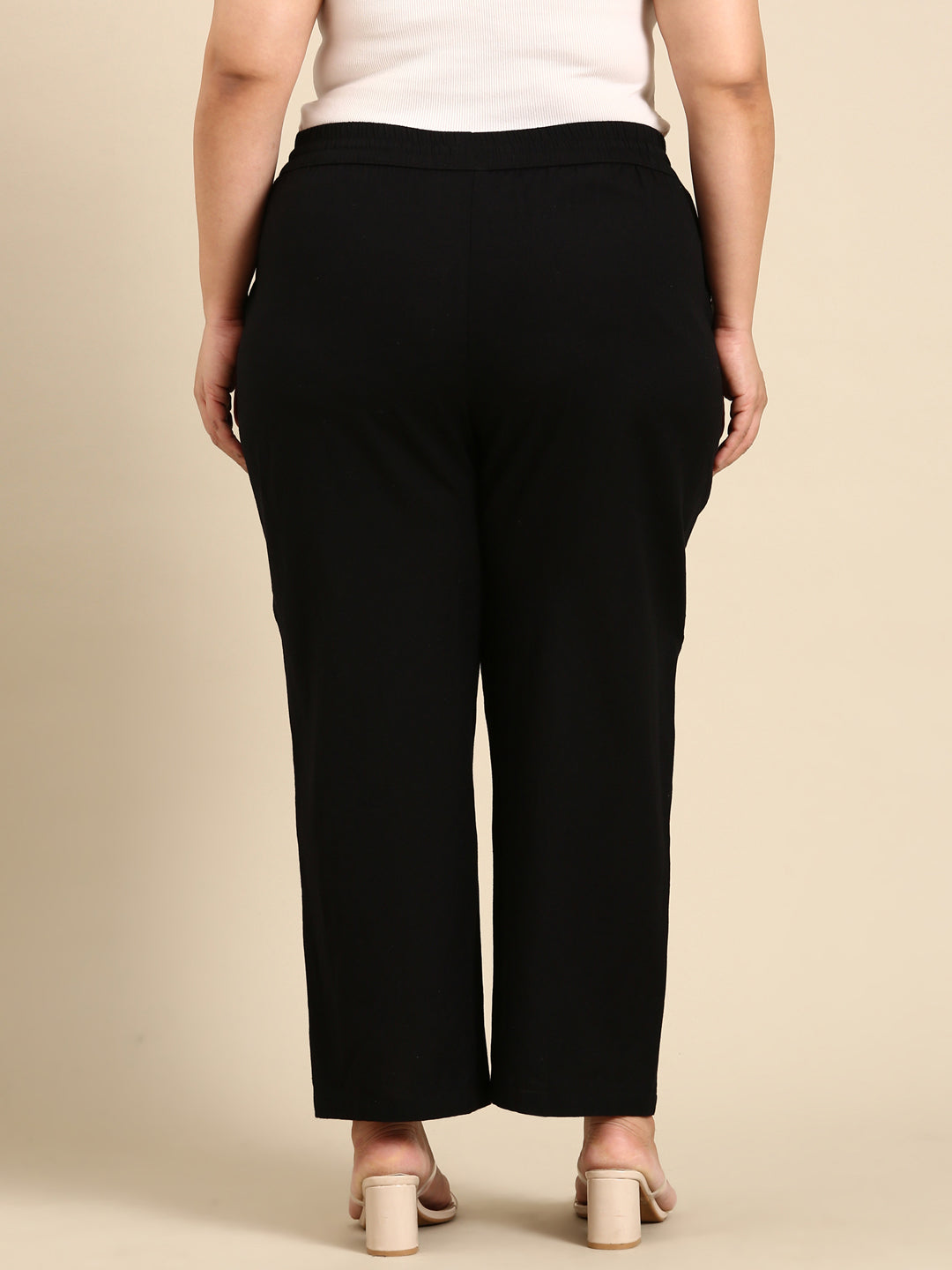 BLACK LINEN PANT