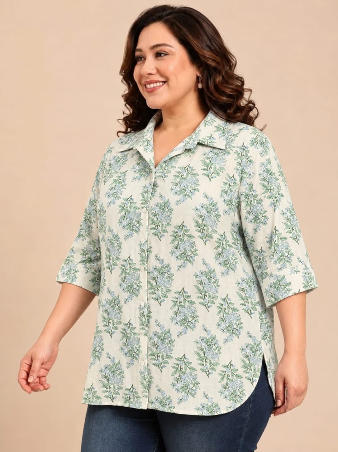 Paisley Print Drop Shoulder Shirt