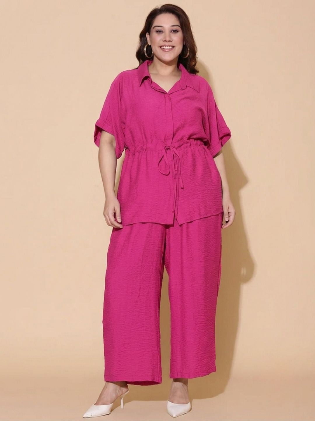 Pink String Co-ord Set (2 Piece)