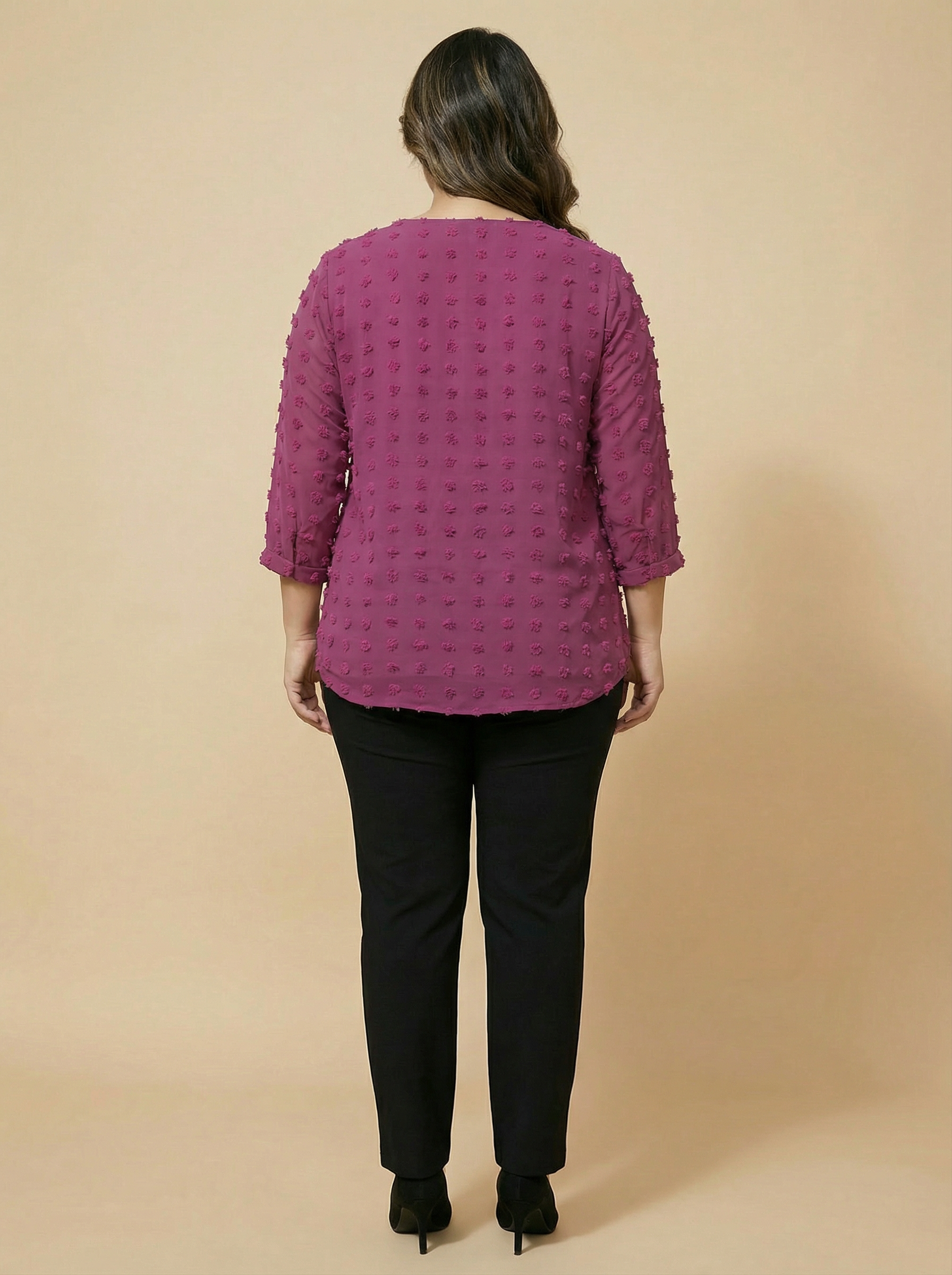 Purple Dobby Top