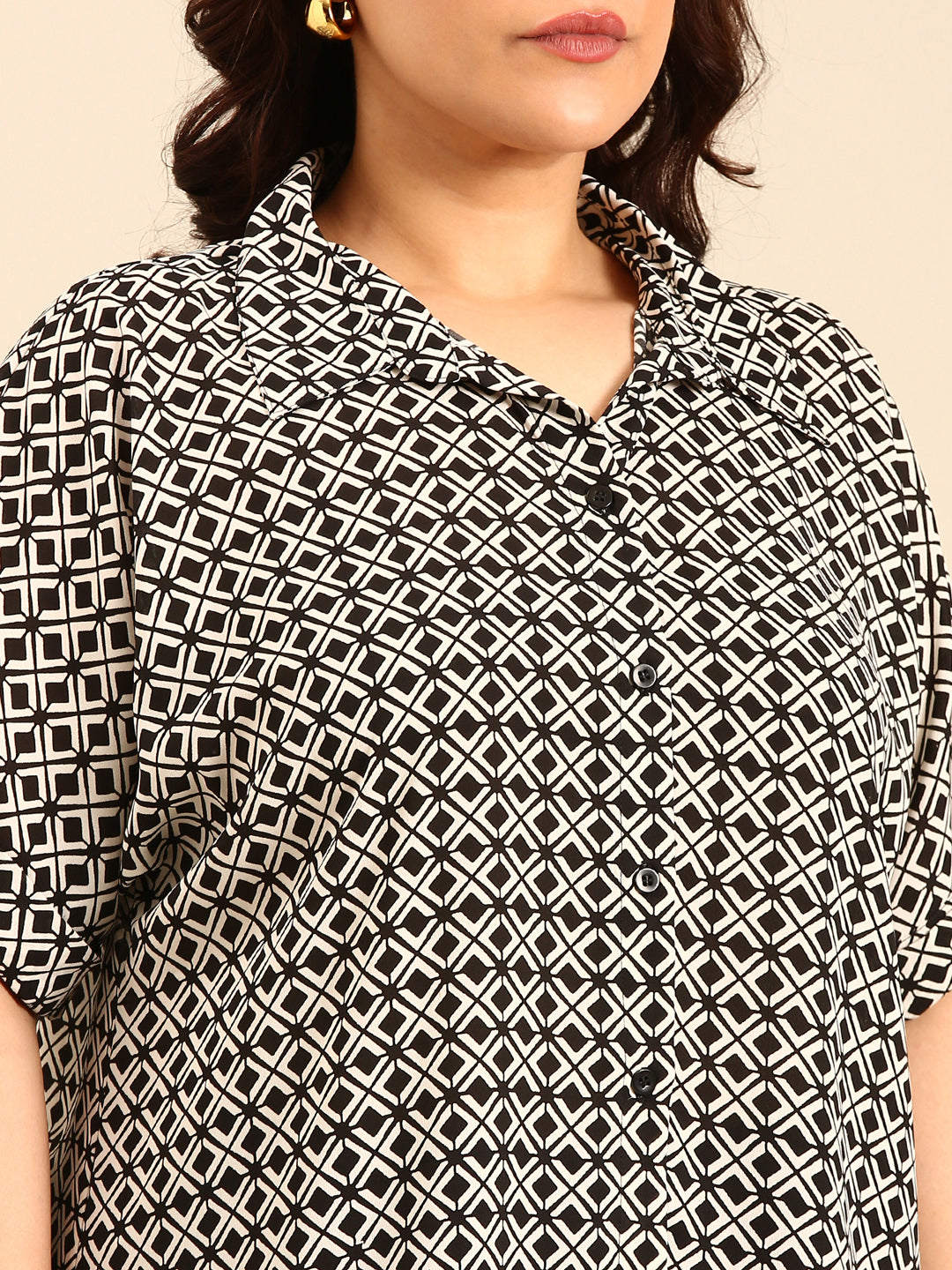 Grid Print Shirt