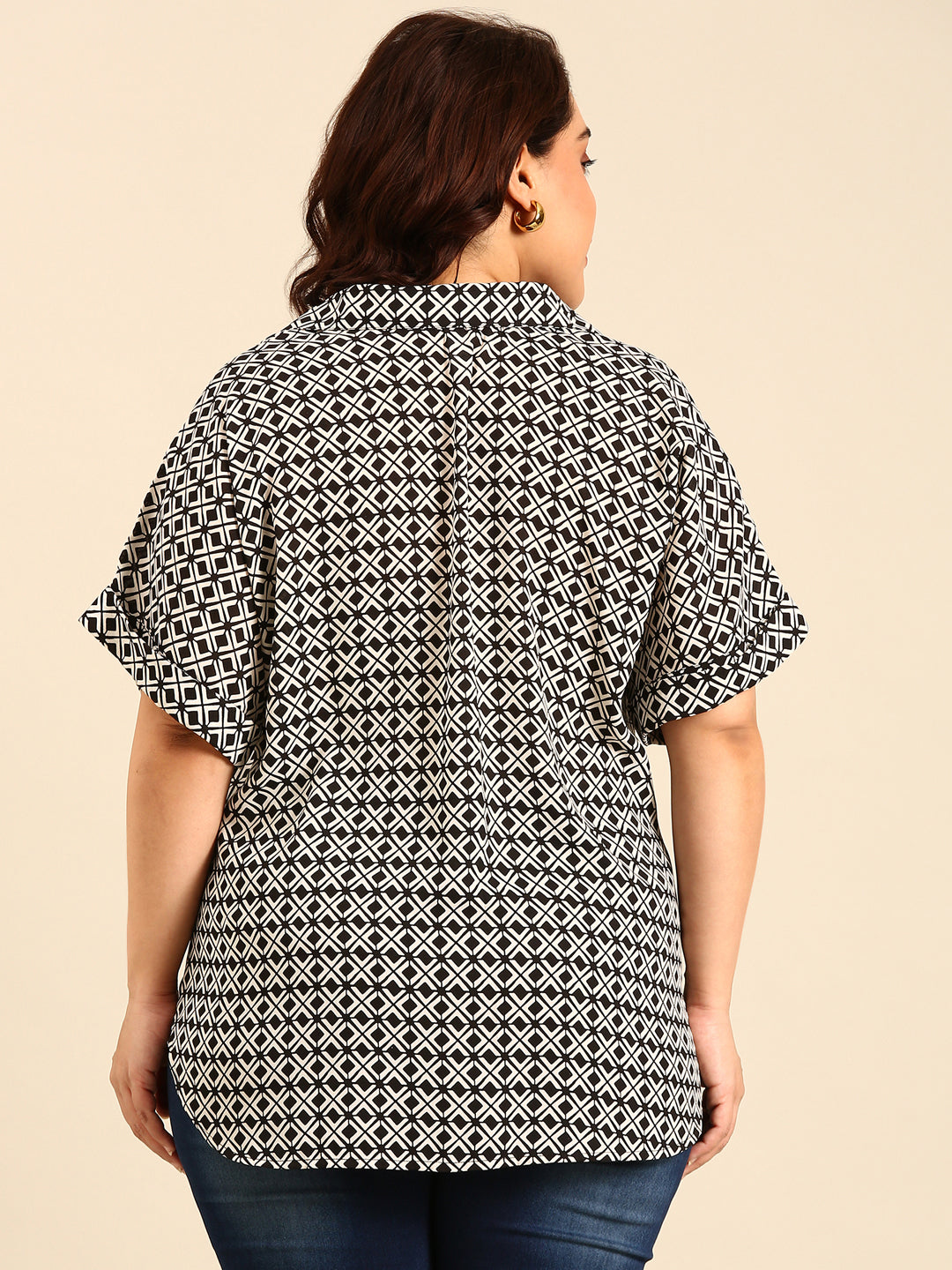 Grid Print Shirt