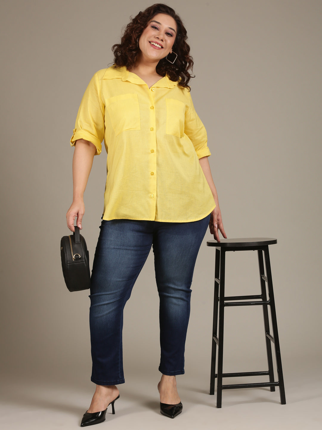 Yellow Button Down Shirt