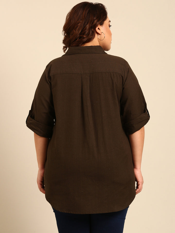 Olive Linen Shirt