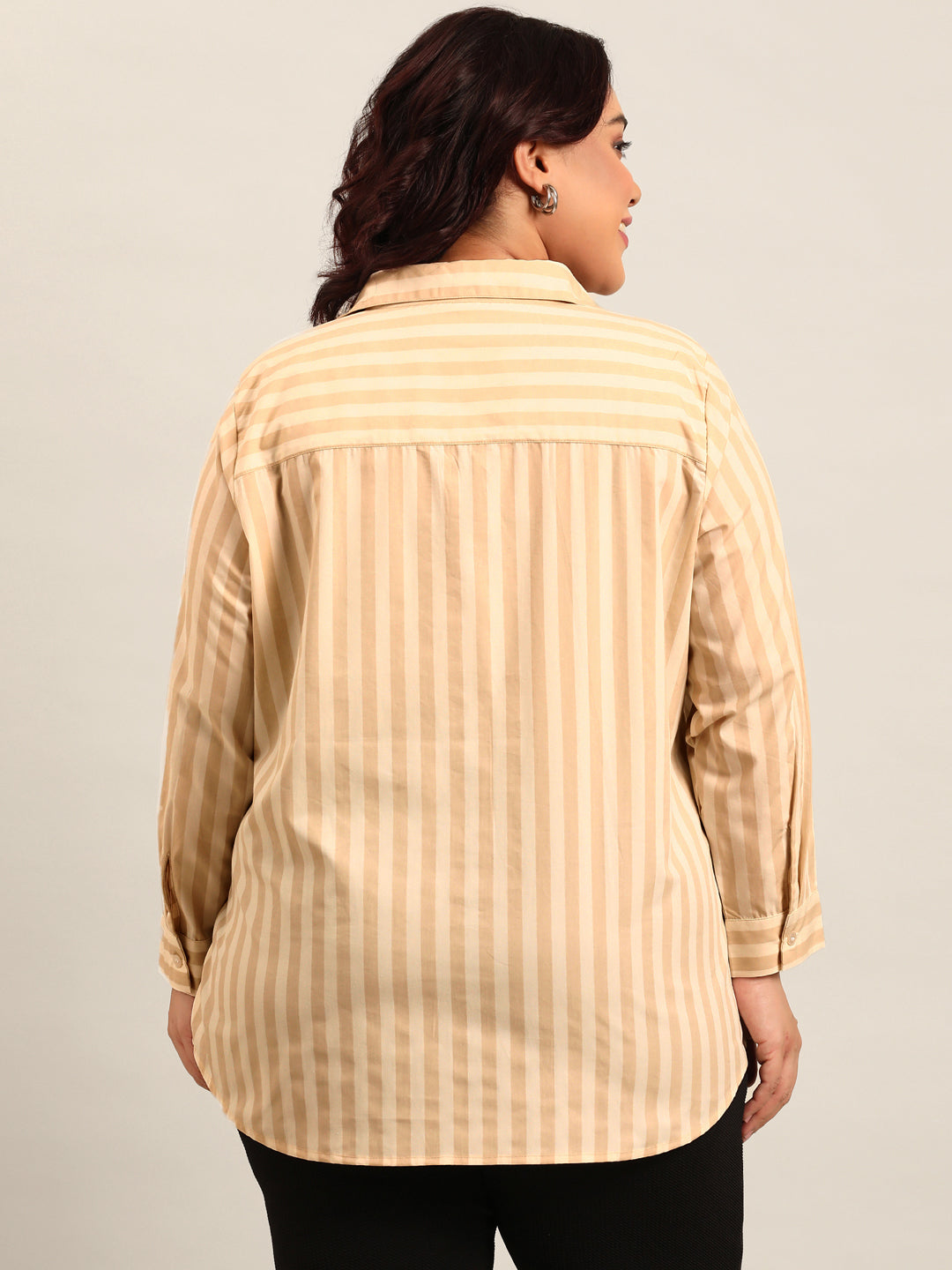 Beige Stripe Shirt