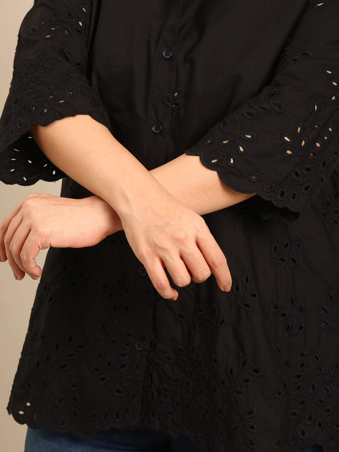 Cotton Embroidered Shirt