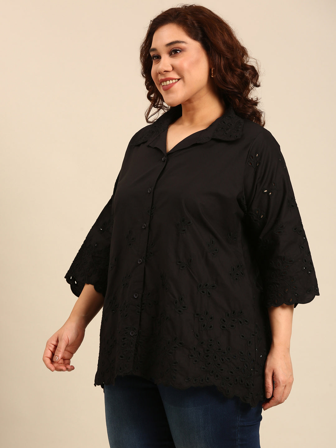 Cotton Embroidered Shirt