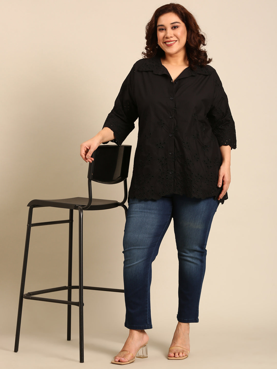 Cotton Embroidered Shirt