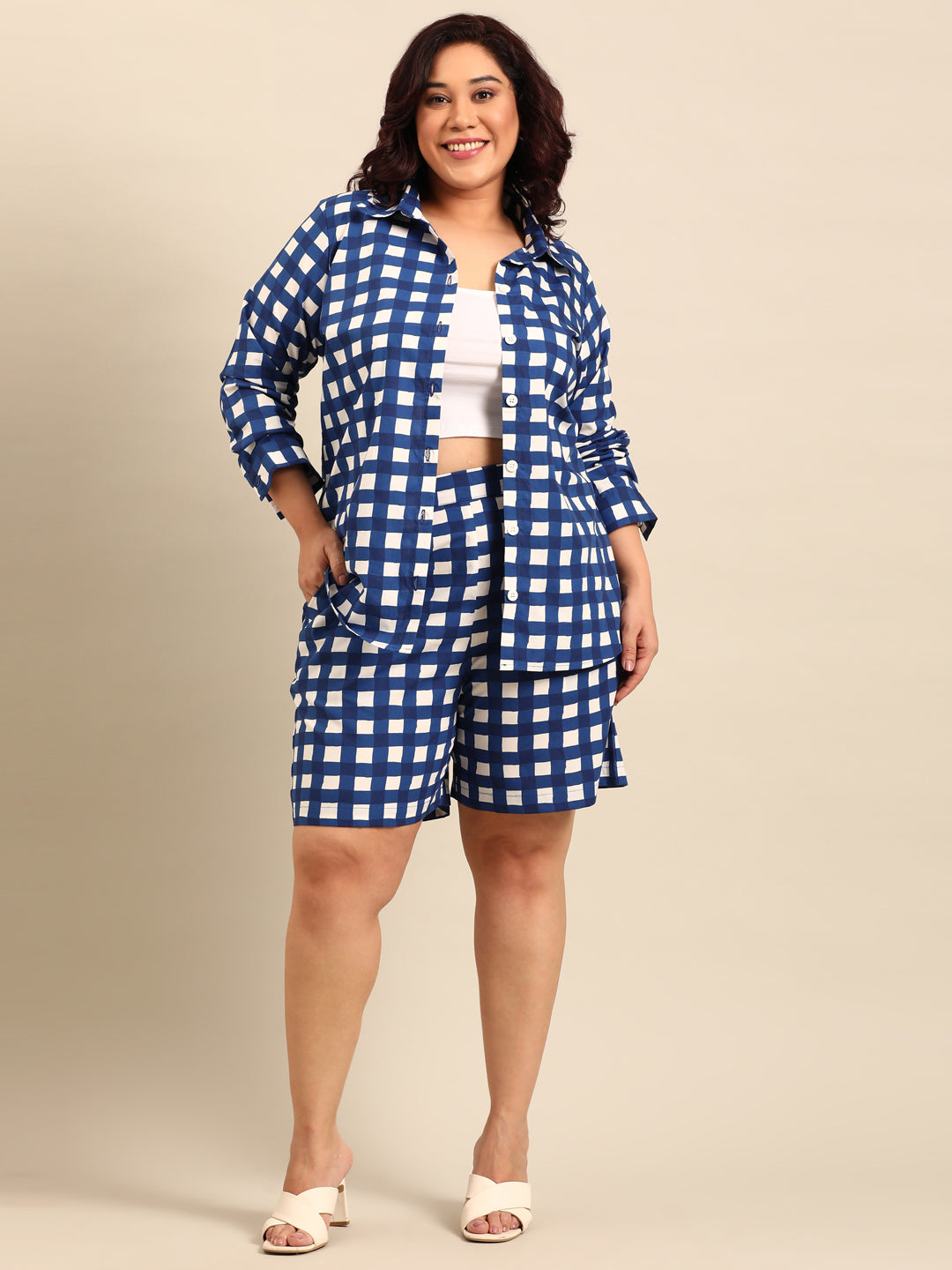 Cotton Checks Shorts